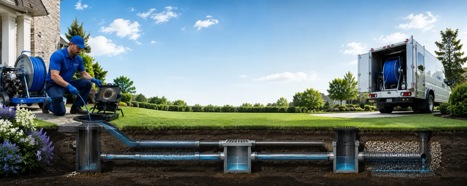 Outdoor drain cleaning information for Smithdale, MS